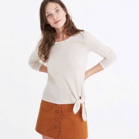 Madewell Soundcheck Side Tie Tee- Size XS - Picture 1 of 9